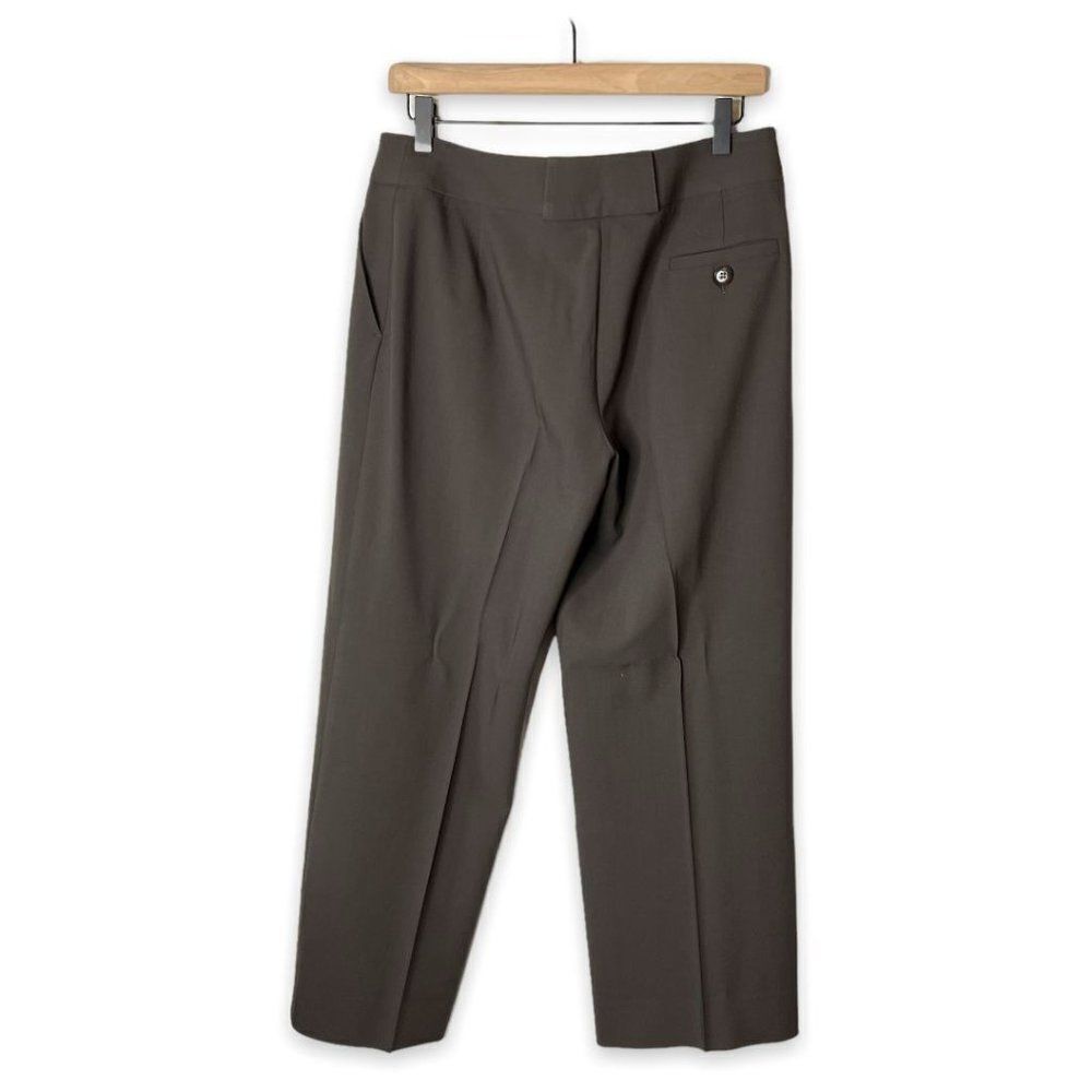 Armani Collezioni Brown Straight Leg Ankle Trouser Pants Size 44 - Picture 2 of 6